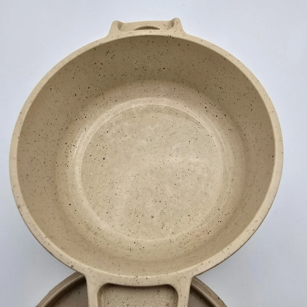 LittonWare Casserole Dish Lid Tan Speckled Microwave Convection 39277